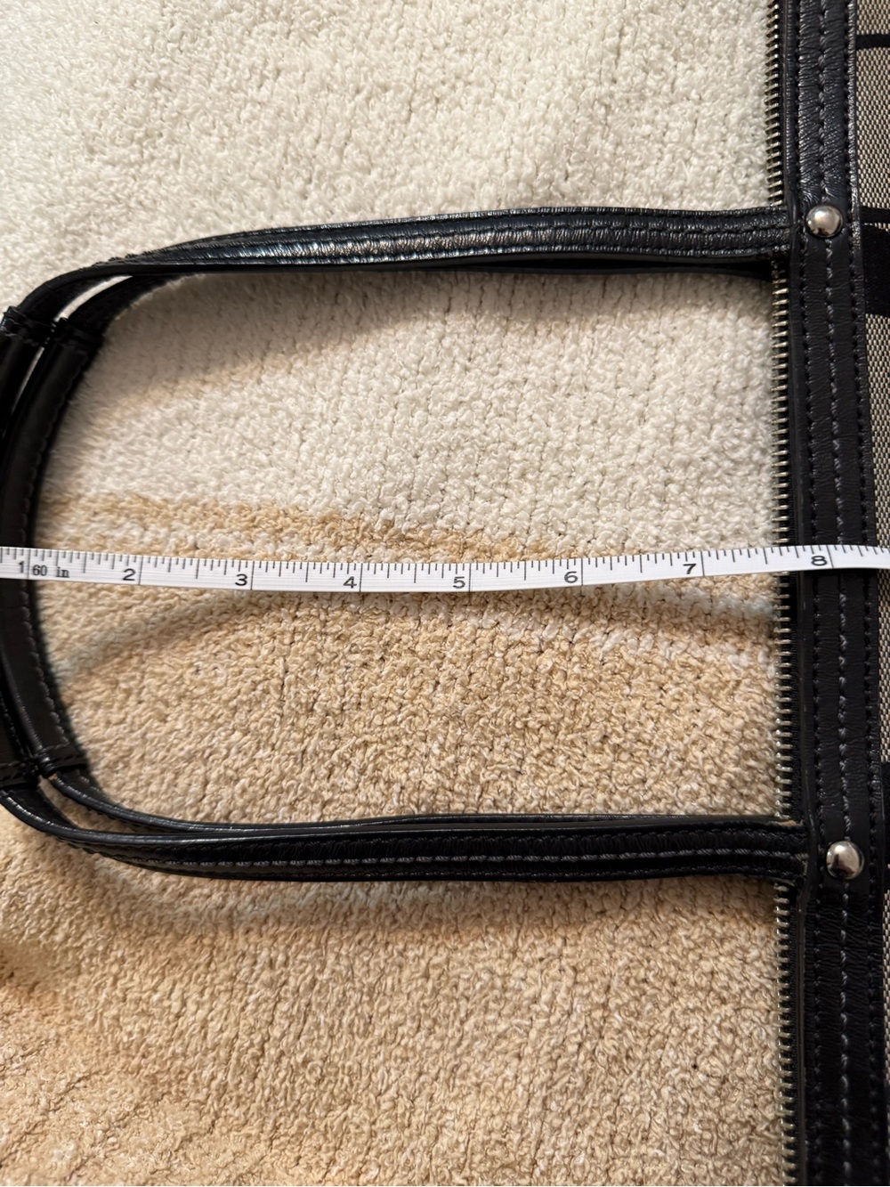Coach  Black and Gray Signature Canvas Tote - Picture 7 of 10